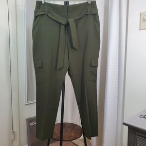 New York and Company 7th Avenue Design Studio Olive Green Cargo Slacks s…